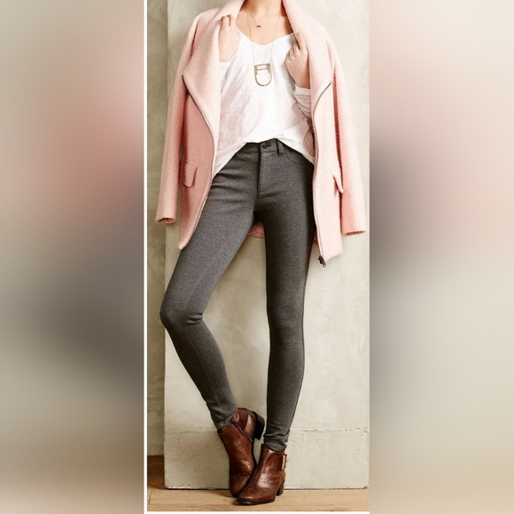 Anthropologie Pilcro Serif Heathered Ponte Leggings Pants Size Size 31 NWT - Picture 3 of 3